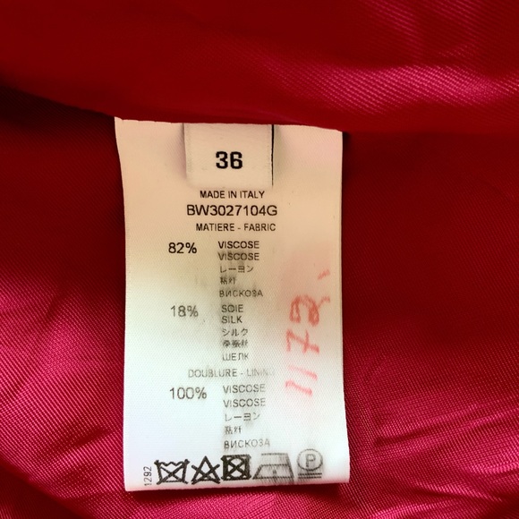 Givenchy pink velvet button up  jacket - Picture 11 of 16